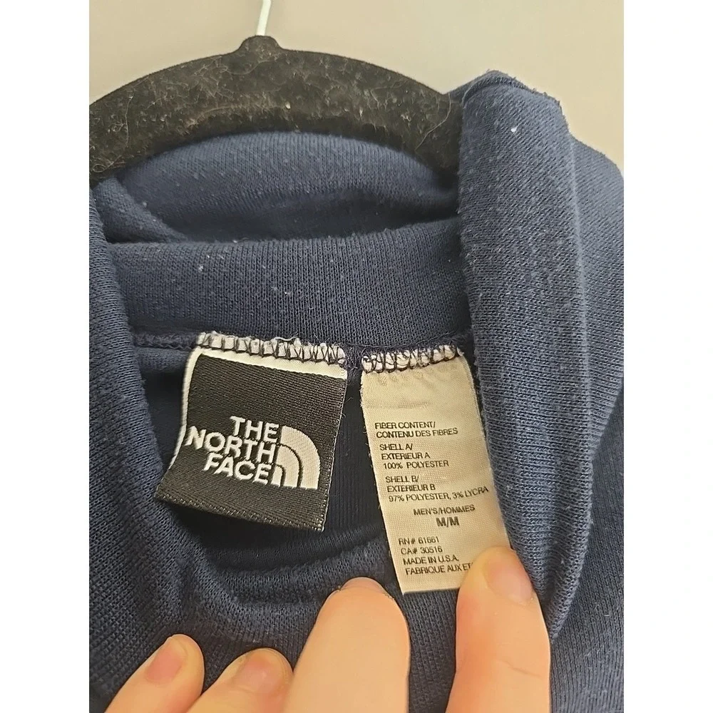 Vtg The North Face Blue Turtleneck Long Sleeve Pullover Men's Size Medium‎